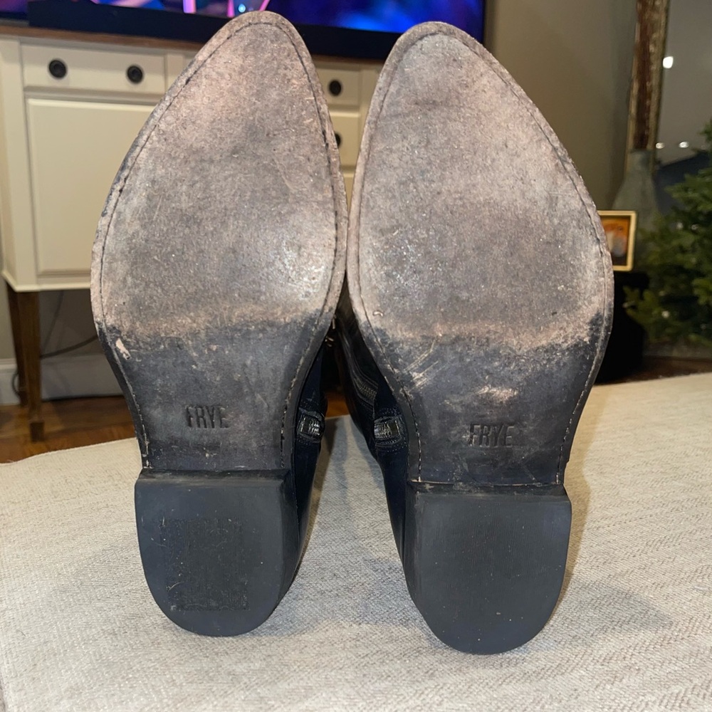Frye Billy Tall Black Leather Boots - Picture 5 of 6